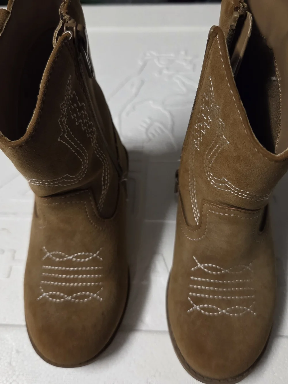 The Children's Place Brown Suede Kids Western Boots
